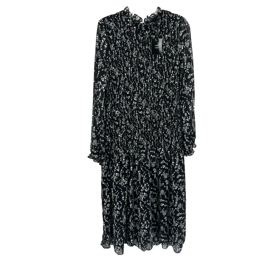 Code x Mode women’s smocked floral swing bodice tiered maxi dress